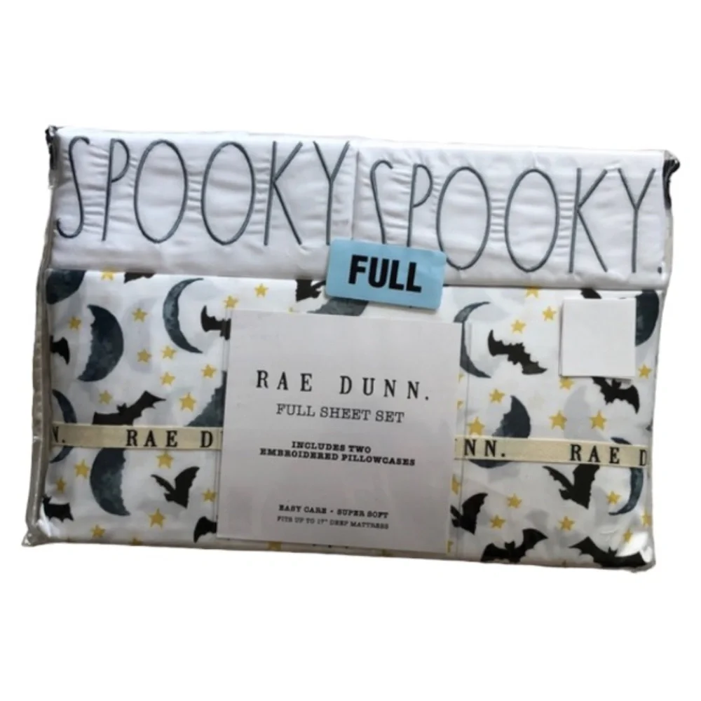 Rae Dunn SPOOKY Halloween Full Sheet Set